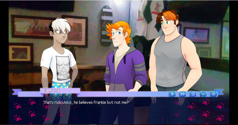 Screenshot (from left to right) of Kyle, Edmund, and Frankie.